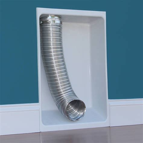 sheet metal box for dryer vent|dryer recessed vent box.